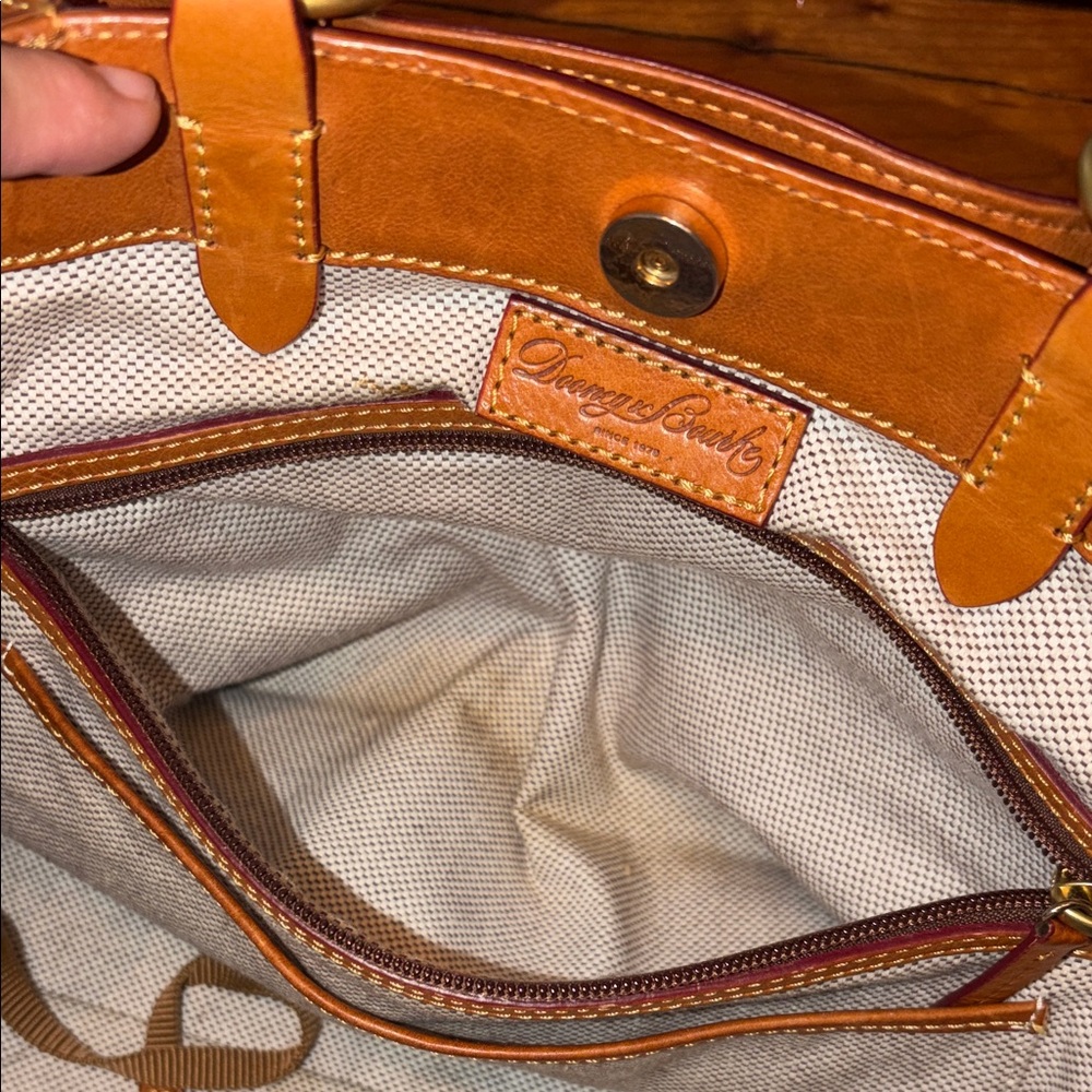 Dooney & Bourke Tan Leather Shoulder Bag - Picture 13 of 16